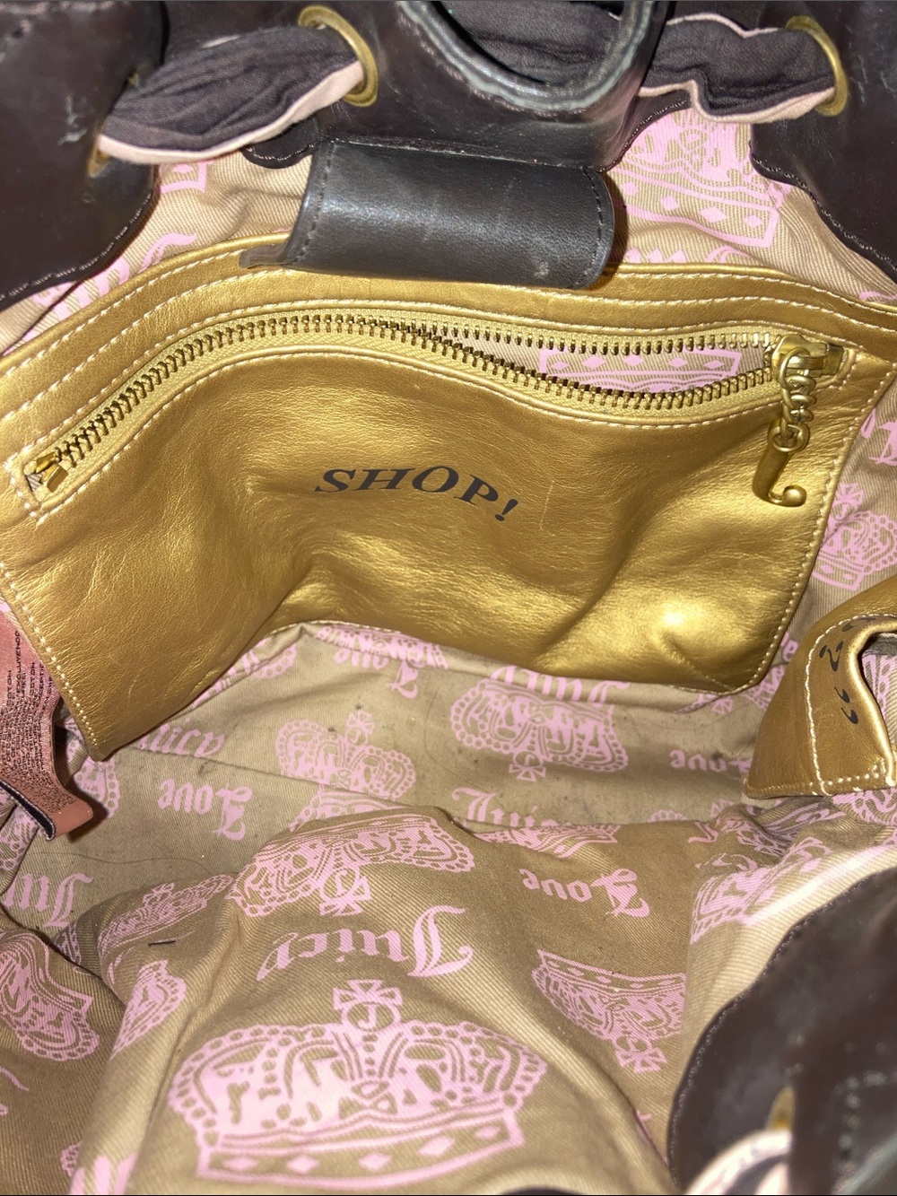 Vintage Juicy Couture Pink Suede Scottie Dog bag missingchain - Picture 15 of 17